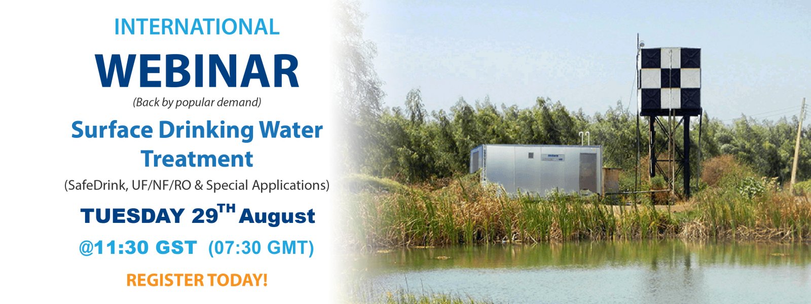Webinar – Surface Drinking Water Treatment